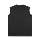 Men's pure cotton ribbed tank top in slim fitted cut