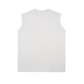 Men's pure cotton ribbed tank top in slim fitted cut