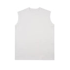Men's pure cotton ribbed tank top in slim fitted cut