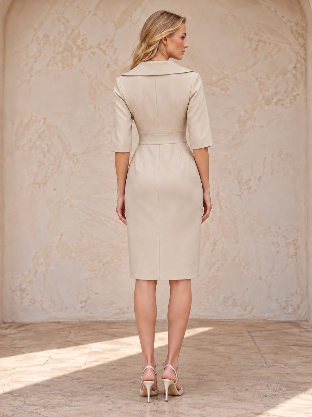 Surplice Long Sleeve Dress