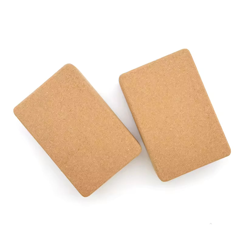 Natural Cork Yoga Blocks - Eco-Friendly