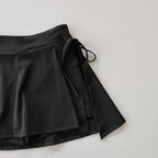 Women's high-waist pleated tennis and padel skirt with built-in compression shorts