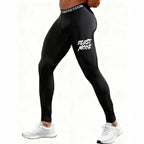 Men's 2-in-1 training pants with built-in compression liner and tapered ankle