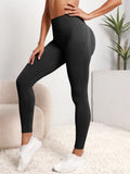 Women's seamless high-waist sculpting leggings with hip-lifting back panel