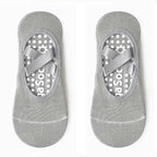 Women's non-slip grip socks for Pilates and yoga with silicone sole