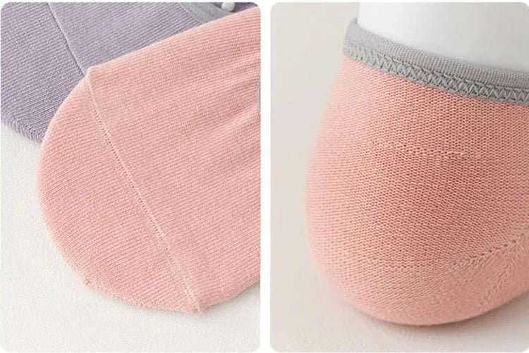 Women's non-slip grip socks for Pilates and yoga with silicone sole