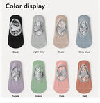 Women's non-slip grip socks for Pilates and yoga with silicone sole