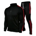 Men's 2-piece tracksuit with matching hoodie and tapered joggers in brushed fleece