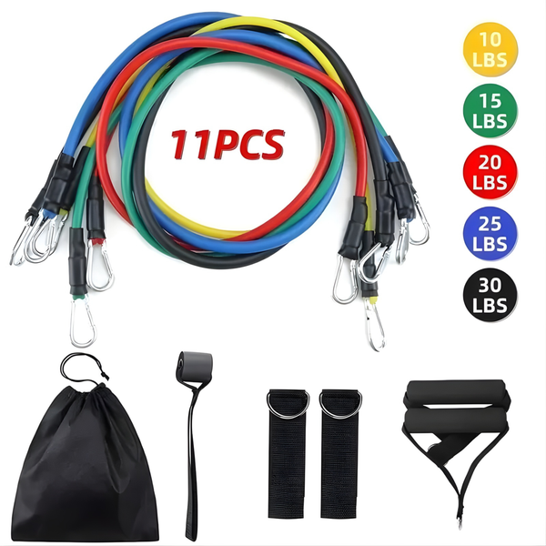 11‑Piece TPE Resistance Band Set