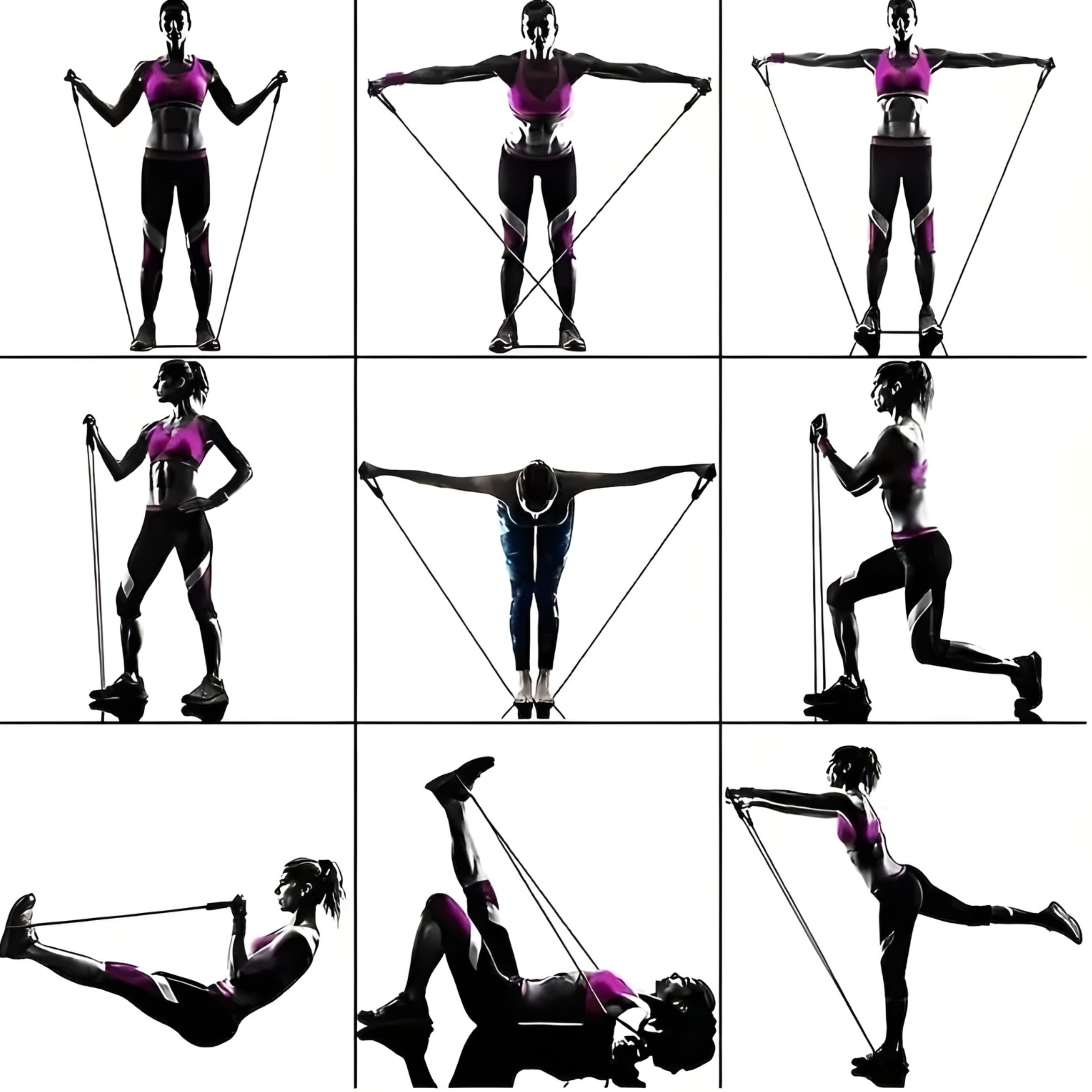 11‑Piece TPE Resistance Band Set