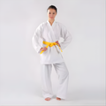 Super heavyweight karate gi uniform in traditional cut with reinforced stitching