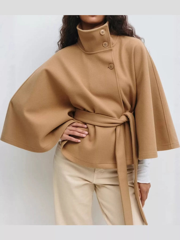 Belt Button Detail Outerwear