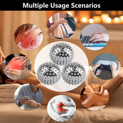 Magnetic Hedgehog Massage Ball & Acupressure Ring Set