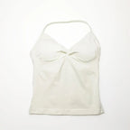 Women's longline strappy sports bra with crisscross back and removable pads