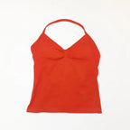 Women's longline strappy sports bra with crisscross back and removable pads