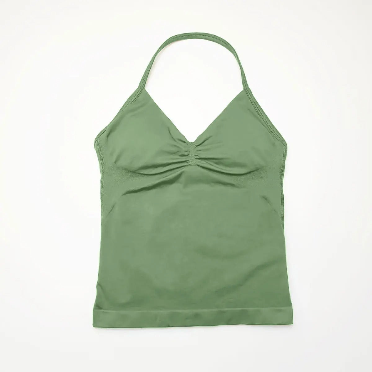 Women's longline strappy sports bra with crisscross back and removable pads