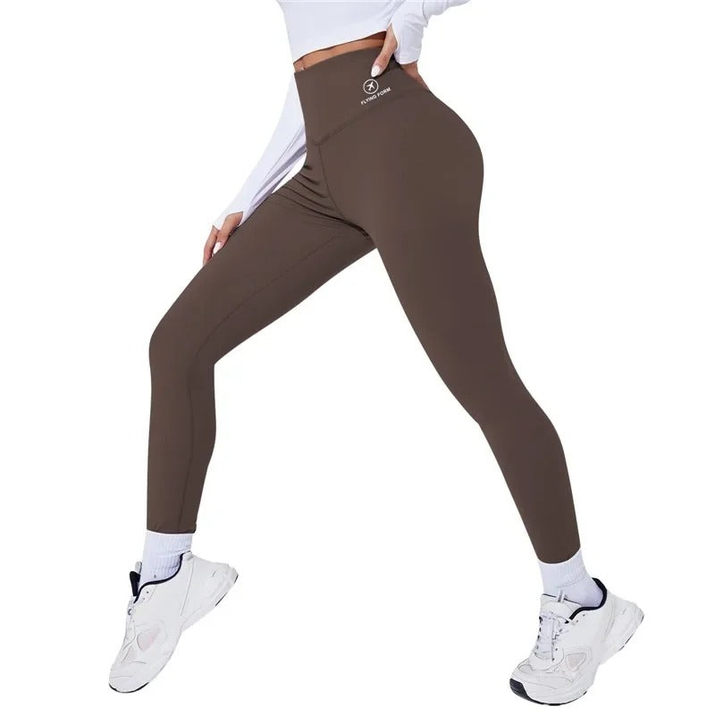 Women's high-waist compression yoga leggings, squat-proof and sweat-wicking