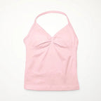 Women's longline strappy sports bra with crisscross back and removable pads