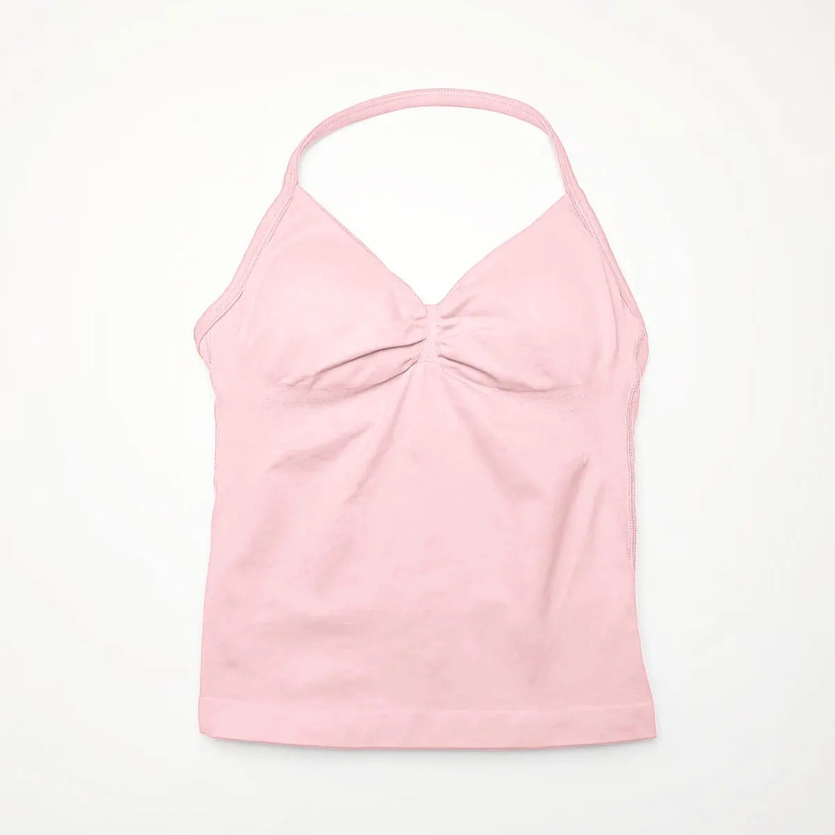 Women's longline strappy sports bra with crisscross back and removable pads